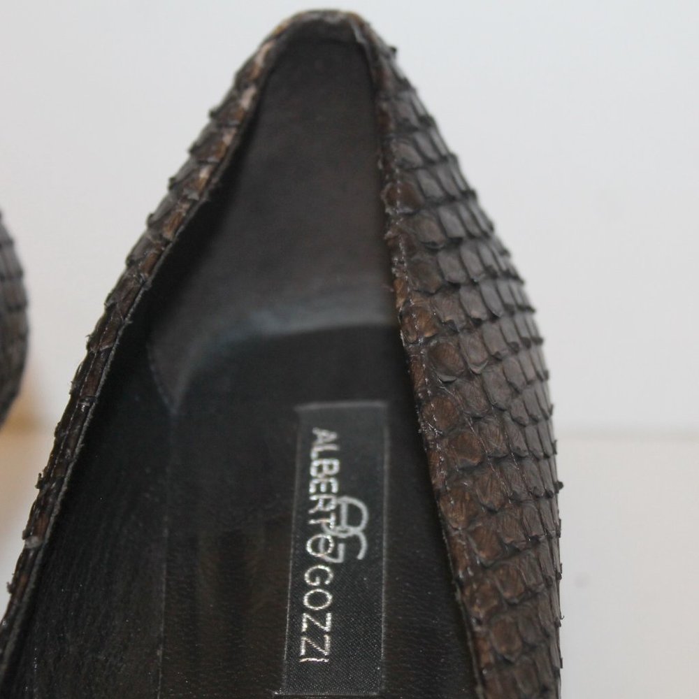 Alberto Gozzi Genuine Python Heels Shoes - Picture 9 of 15